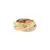 Cartier Trinity medium model ring in yellow gold,  pink gold and white gold - 00pp thumbnail