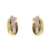 Cartier Trinity hoop earrings in yellow gold,  pink gold and white gold - 00pp thumbnail