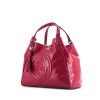 Gucci Soho handbag in pink patent leather - 00pp thumbnail