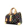Louis Vuitton Speedy Editions Limitées handbag in black multicolor monogram canvas and natural leather - 00pp thumbnail