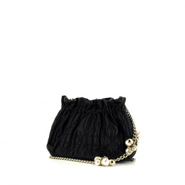 Sac bandoulière Dior en cuir noir