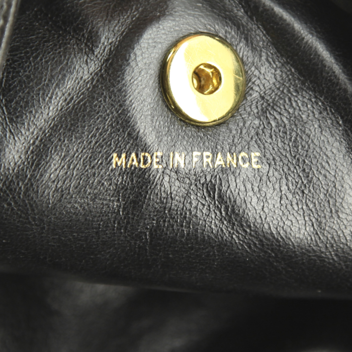 Zaino in pelle trapuntata nera - Detail D3