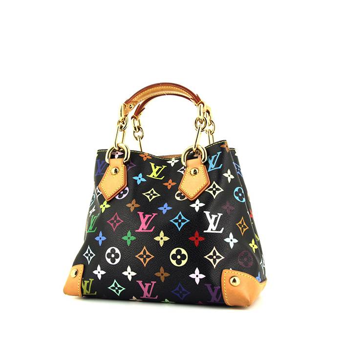 Sac à main Louis Vuitton Louis Vuitton Editions Limitées en toile monogram multicolore noire et cuir naturel