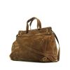 Jerome Dreyfuss Carlos handbag in brown suede - 00pp thumbnail