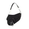 Dior Saddle handbag in black canvas and black leather - 00pp thumbnail