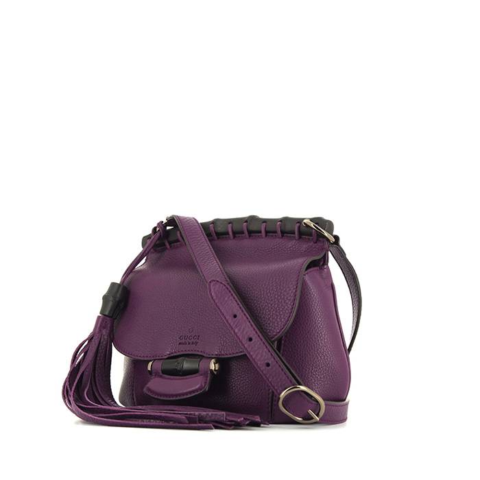 gucci purple leather croisette
