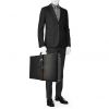 Gucci briefcase in black leather - Detail D1 thumbnail