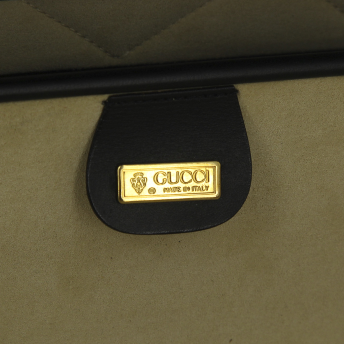Borsa portadocumenti Gucci in pelle nera - Detail D3