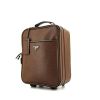 Prada suitcase in brown leather saffiano - 00pp thumbnail