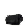 Bottega Veneta shoulder bag in black braided leather - 00pp thumbnail