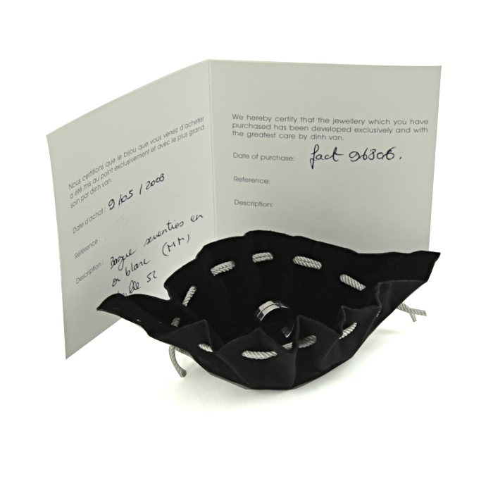 Sortija Dinh Van Seventies en oro blanco - Detail D2