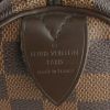 Borsa Louis Vuitton Speedy 30 in tela cerata con motivo a scacchi bicolore marrone e pelle marrone scuro - Detail D3 thumbnail