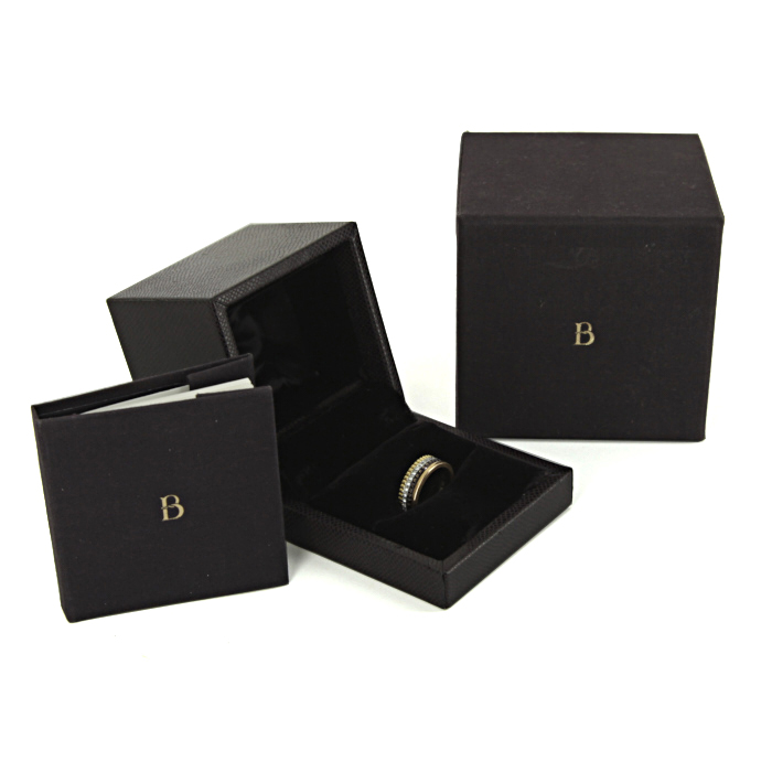 Boucheron Quatre small model ring in pink gold,  white gold and yellow gold - Detail D2