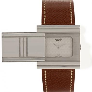 Montre Hermes Glissade en acier Ref :  GL1.510 Vers  2000