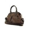 Bolso de mano Louis Vuitton Trevi en lona a cuadros marrón - 00pp thumbnail