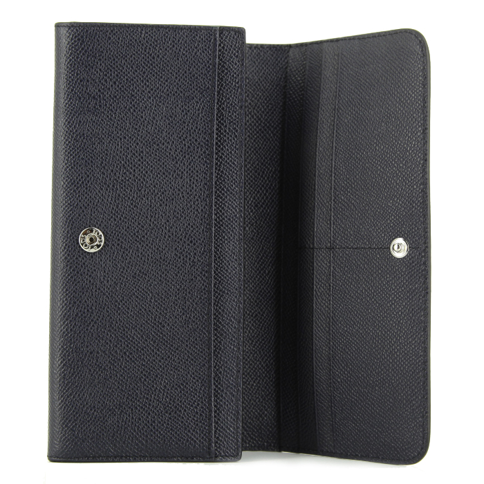 Portefeuille Tod's en cuir grainé bleu - Detail D2