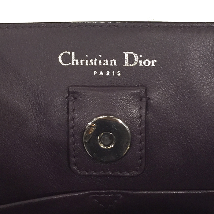 Sac à main Dior Diorissimo en cuir rose-poudre - Detail D4