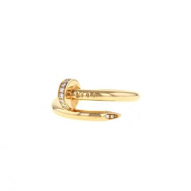 Sortija Cartier Juste un clou en oro rosa y diamantes