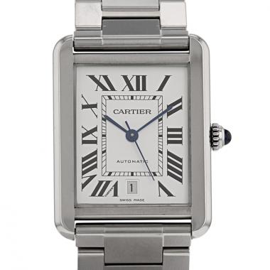 Orologio Cartier Tank Solo in acciaio Ref :  3515 Circa  2010