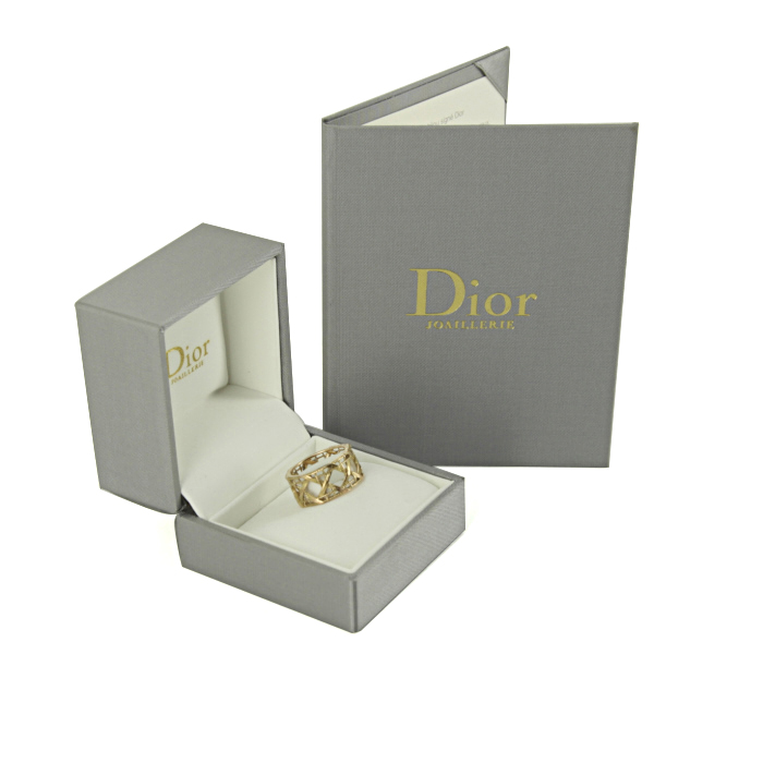 Bague Dior My Dior grand modèle en or jaune - Detail D2