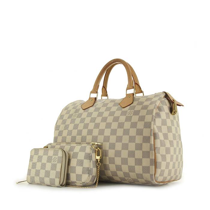 LOUIS VUITTON SPEEDY 30 DAMERO AZUR BANDOLERA