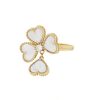 Mobile Van Cleef & Arpels Sweet Alhambra Effeuillage ring in yellow gold,  mother of pearl and diamond - 00pp thumbnail