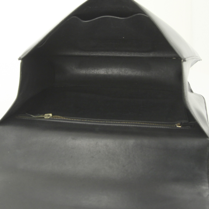 Hermes Hermes Constance handbag in black box leather - Detail D3