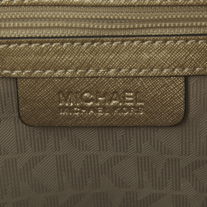 Bolso bandolera Michael Kors en cuero dorado - Detail D4