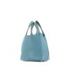 Hermes Picotin medium model handbag in blue jean togo leather - 00pp thumbnail