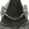Yves Saint Laurent Muse Two large model handbag in black grained leather and black suede - Detail D2 thumbnail