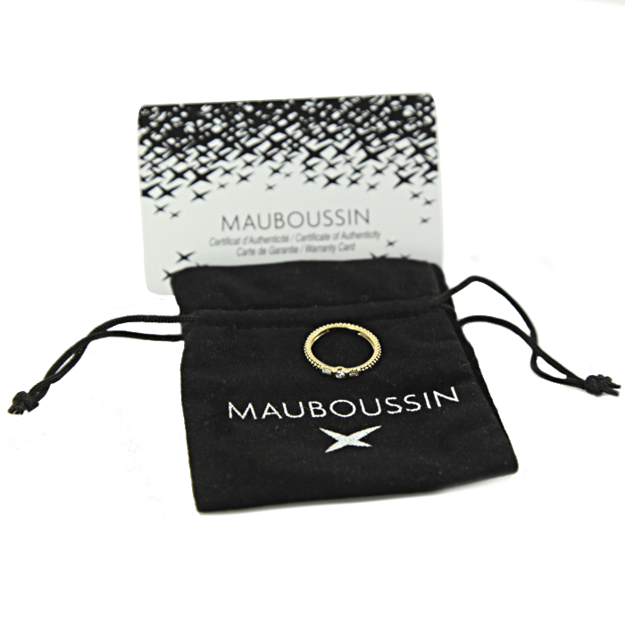 Anello Mauboussin in oro giallo e diamanti - Detail D2