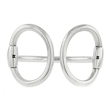 Hermes Nausica large model bracelet in silver