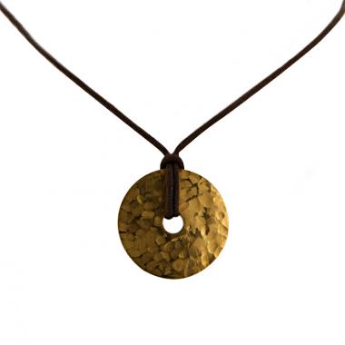 Pendentif Dinh Van Pi Chinois grand modèle en or jaune 24 carats