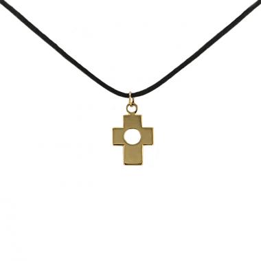 Dinh Van Croix pendant in yellow gold