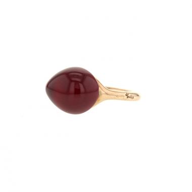 Anello Pomellato Rouge Passion in oro giallo 14k e rubino sintetico