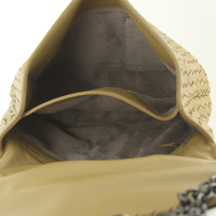 Borsa Bottega Veneta in pelle intrecciata marrone - Detail D3