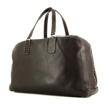 Fendi Selleria handbag in brown leather