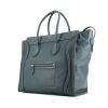 Bolso de mano Celine Luggage en cuero granulado azul - 00pp thumbnail