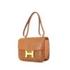 Hermes Hermes Constance handbag in gold ostrich leather - 00pp thumbnail