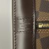 Borsa Louis Vuitton Alma in tela a scacchi ebana e pelle marrone - Detail D3 thumbnail