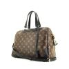 Louis Vuitton handbag in brown monogram canvas and black leather - 00pp thumbnail