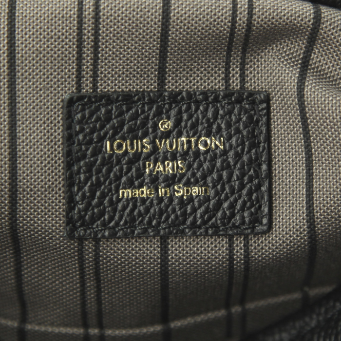 Sac à main Louis Vuitton Artsy moyen modèle en cuir monogram empreinte noir - Detail D3