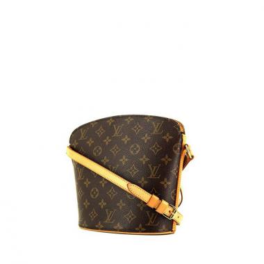 Louis Vuitton Drouot shoulder bag in monogram canvas and natural leather