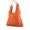Hermes Massai large model shoulder bag in brown grained leather - 00pp thumbnail