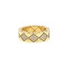 Half-articulated Chanel Matelassé ring in yellow gold and diamonds - 00pp thumbnail