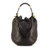 Salvatore Ferragamo handbag in brown leather - 360 thumbnail