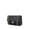 Chanel Timeless handbag in navy blue quilted leather - 00pp thumbnail