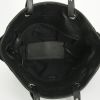 Shopping bag Chanel Grand Shopping in tela trapuntata nera e pelle nera - Detail D2 thumbnail