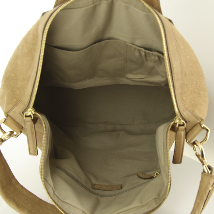 Sac à main Givenchy Nightingale en cuir beige - Detail D3