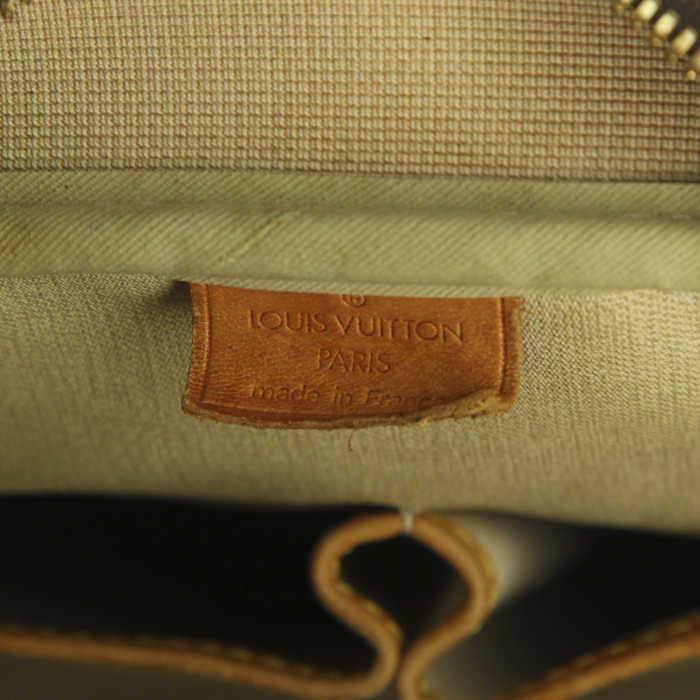 Louis Vuitton Deauville handbag in monogram canvas and natural leather - Detail D3